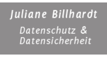 Juliane Billhardt Datenschutz und Datensicherheit